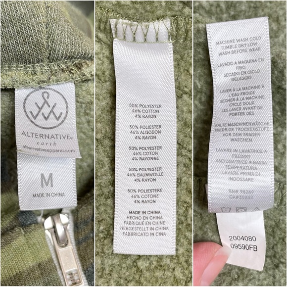 Alternative Earth Camo Mitch’s Surf Shop Solana Beach Zip Up Hooded Sweatshirt - Picture 15 of 17